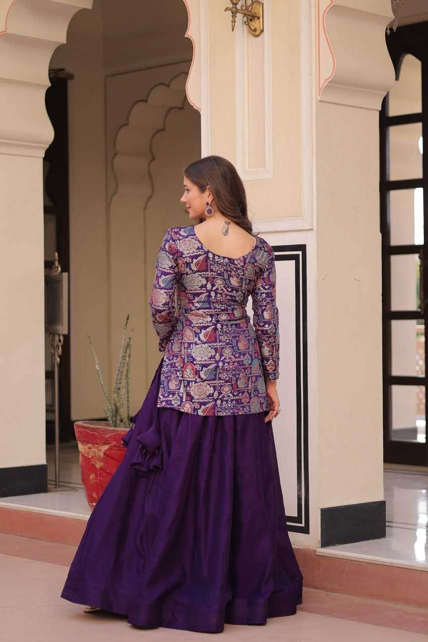Simmer Lehenga With Blouse - MYLUXURY LANE ENTERPRISE